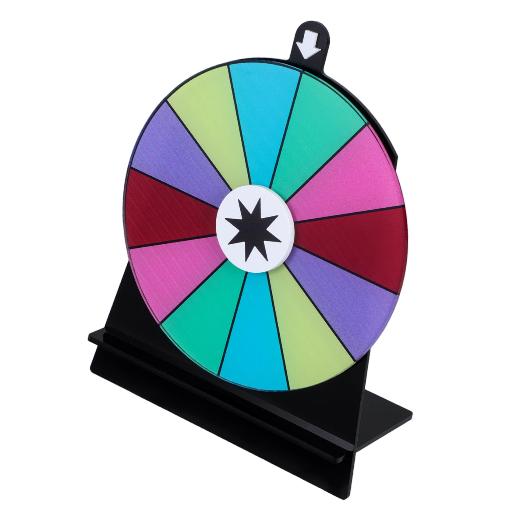 Cabilock Teractive Acrylic Wheel for Prizes Party Game Dry Erase Wheel Stand for Weddings and Celebrations