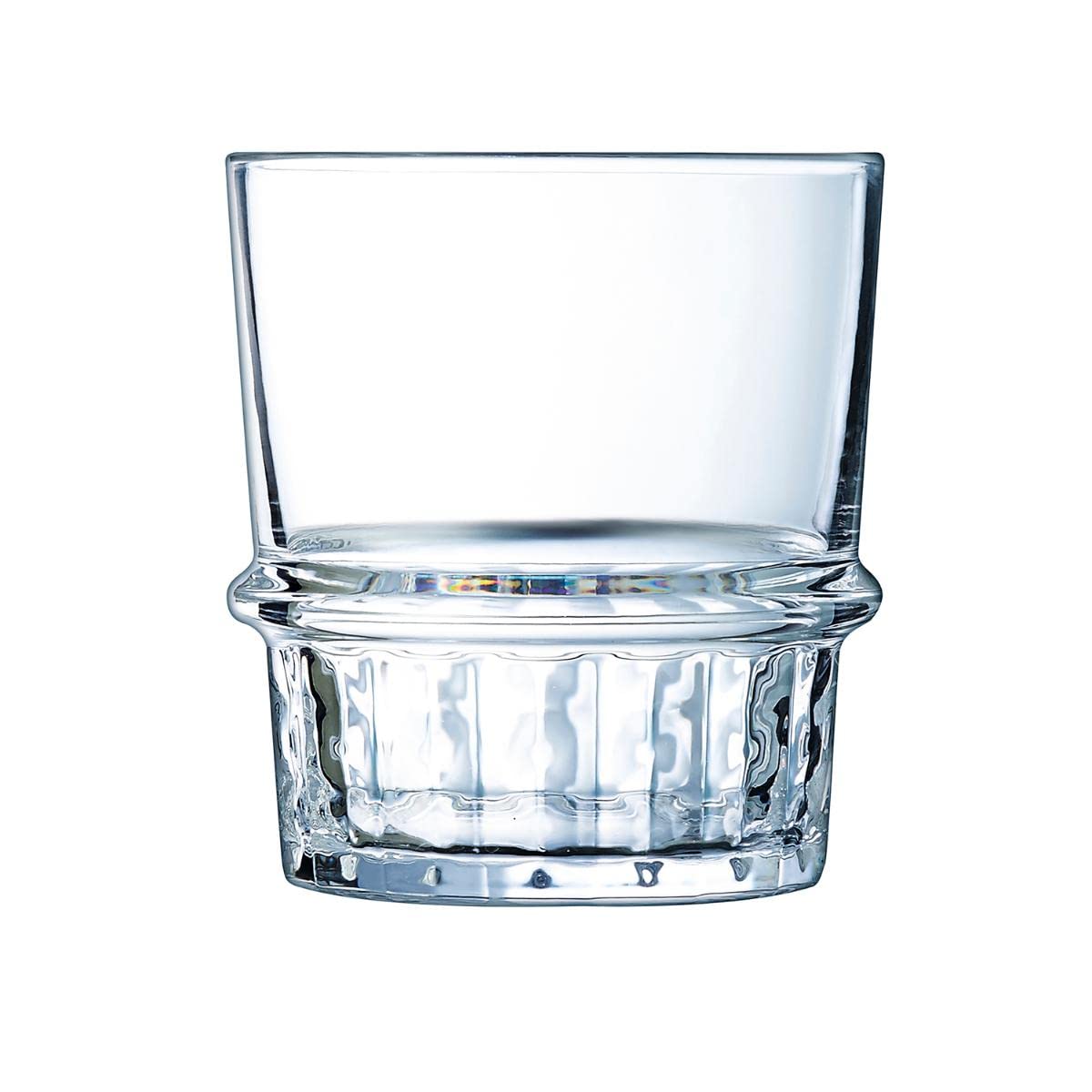 Arcoroc ARC L7334 New York Trinkglas, Wasserglas, Saftglas, 380ml, Glas, transparent, 6 Stück
