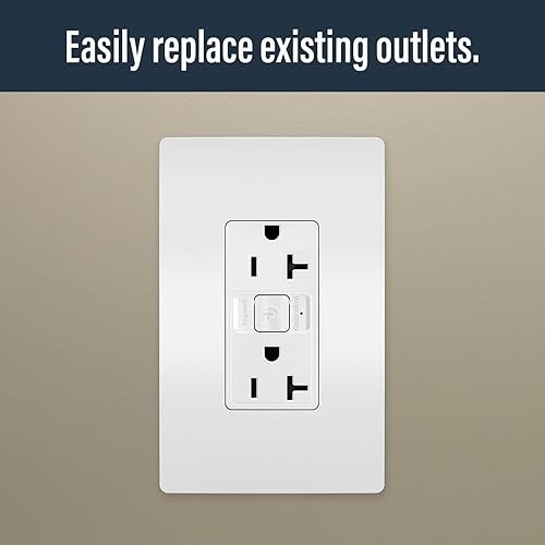 Miniatura 5 de Legrand Radiant WNRR20WH - Toma inteligente de 20 amperios con Netatmo, compatible con Alexa, Google Assistant y Apple HomeKit, 20A, blanco (1