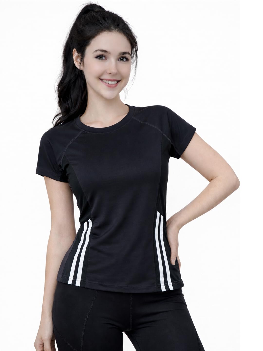 uzarus Women’s Active Sports T-Shirt | Lightweight Breathable Training Tee for Gym, Yoga, Running, Training & Everyday Casual Wear-picture-16