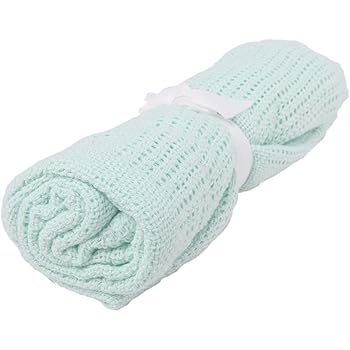 mint green baby blanket