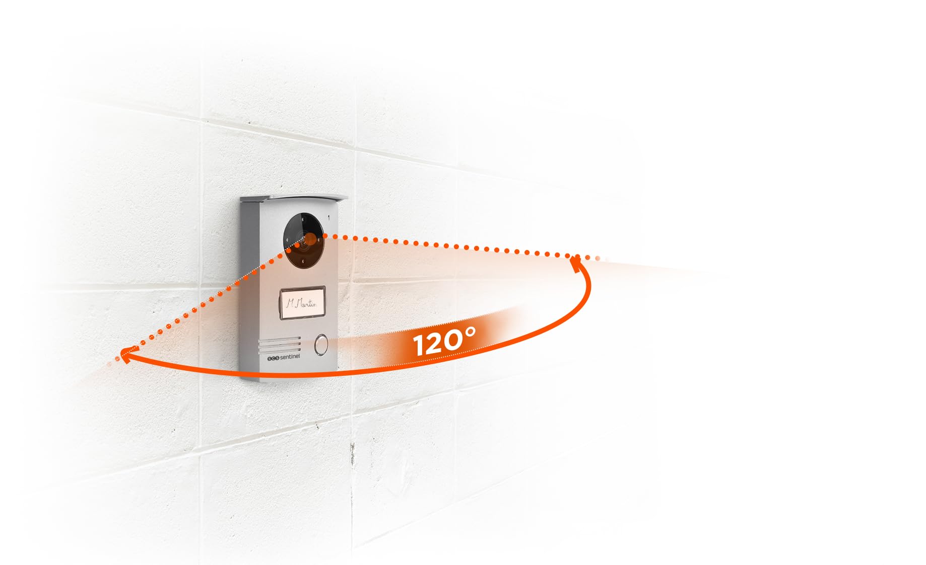 SCS Sentinel, PVF0041,drahtgebundene Video-Türsprechanlage, 2-Draht-Video-Türsprechanlage mit 7" Touchscreen, Türstation, Türklingel, Wandhalterung,VisioDoor 7+, 5 Jahre Garantie