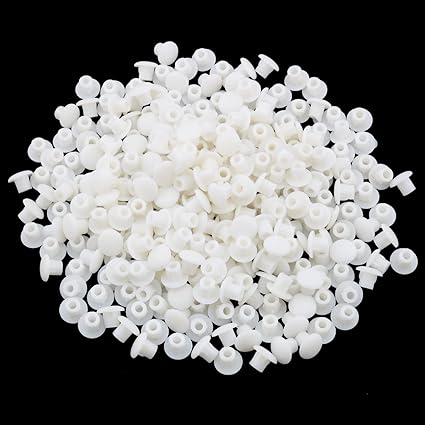 JianLing 300PCS Plastic Hole Plug Button Top Round Button Plugs Screw Cap Drilling Cover Plugs for Cabinet Cupboard Shelves