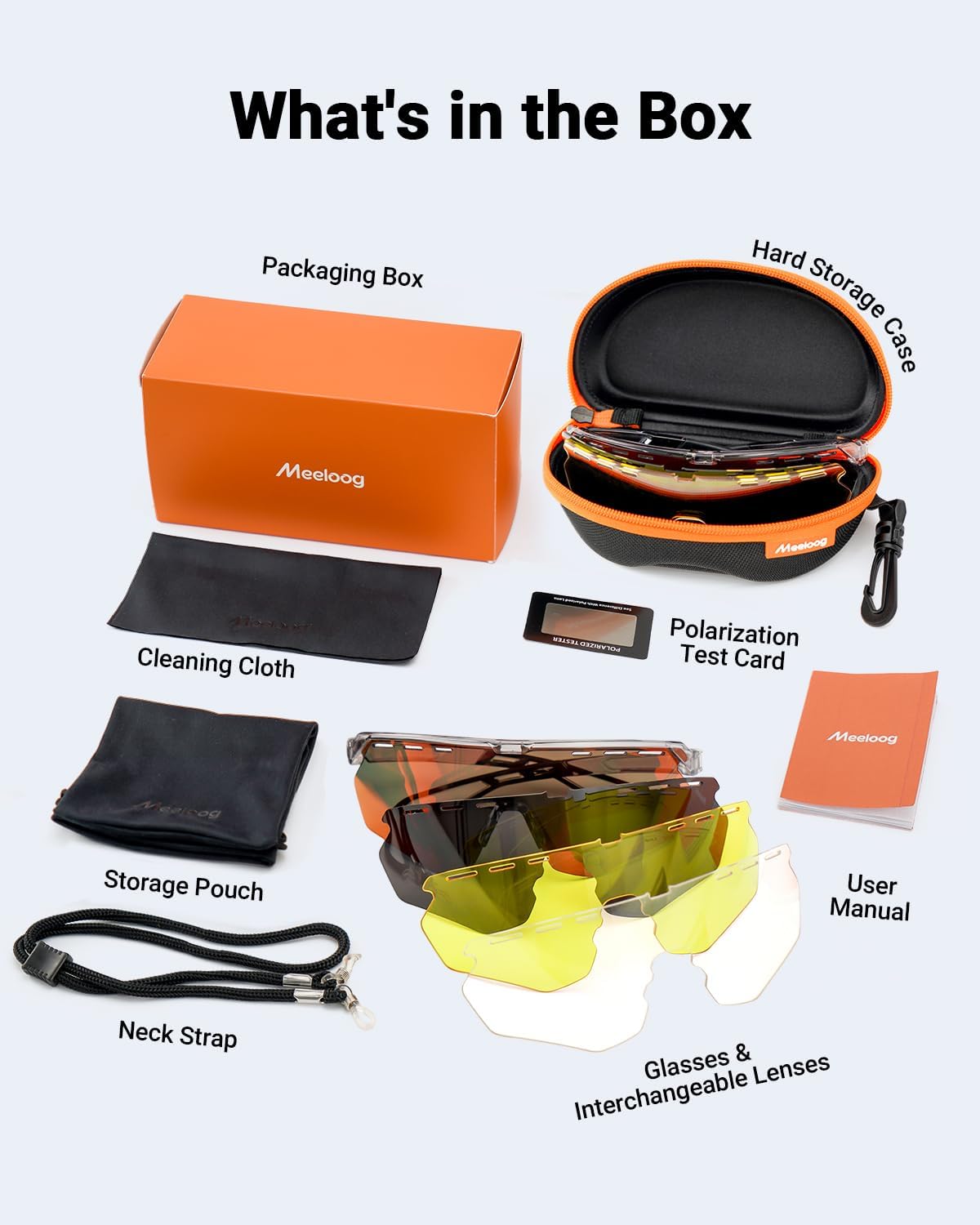 Meeloog Sports Sunglasses for Men Women Youth, UV Protection Wrap Around Glasses for Cycling Running Baseball Pickleball - Image 8