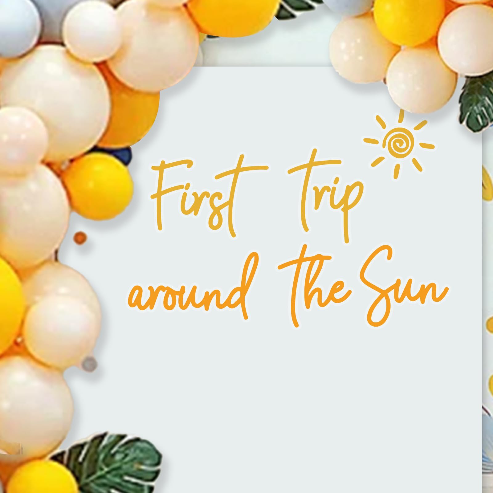 Autocollant First Trip Around the Sun décoration anniversaire 1 an - 8