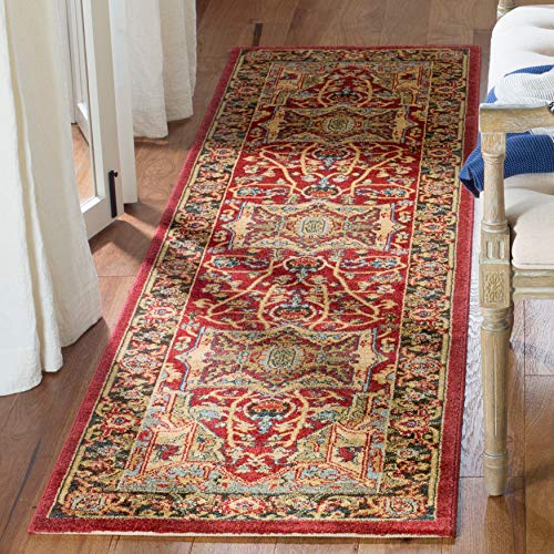 Tapete redondo SAFAVIEH 3' diseño tradicional oriental miniatura 3