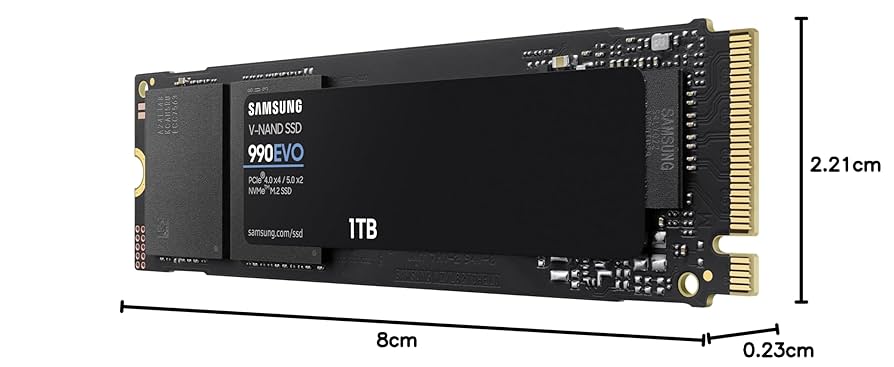 内蔵型SSD Samsung 990 EVO 1TB M.2 SSD Samsung 990 EVO M.2 1TB SSD - Powerful, Efficient, Versatile