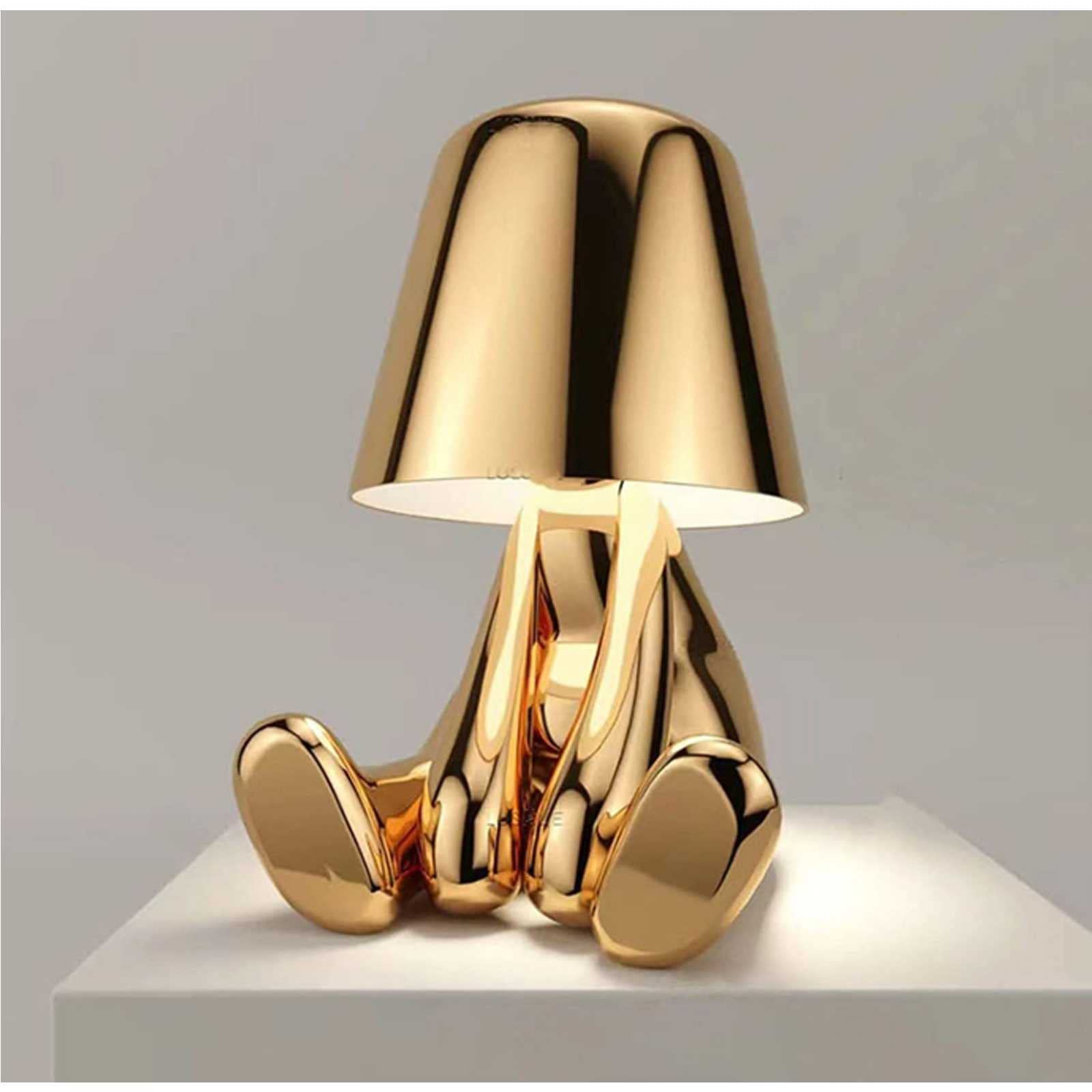 Amazon.co.jp : Thinker Little Golden Man テーブルランプ かわいい