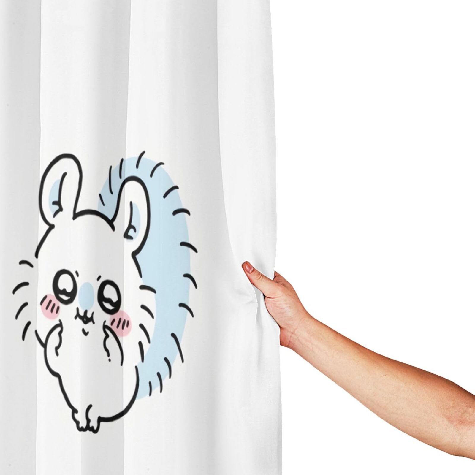 Amazon｜シャワーカーテン ちいかわ モモンガ おしゃれ 防水 防カビ