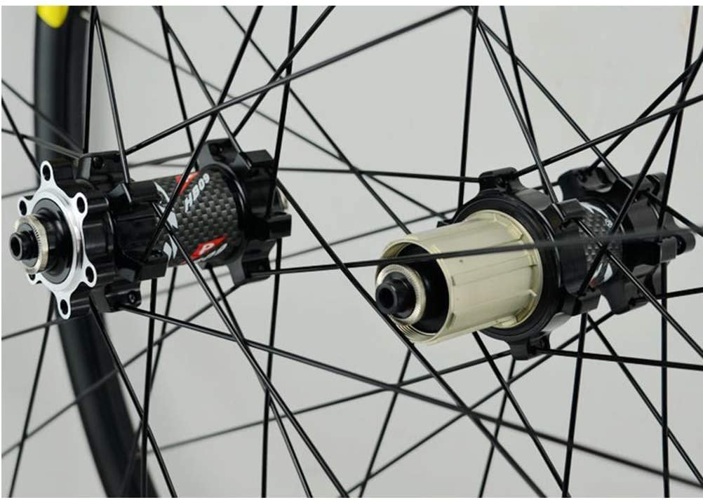 Amdieu Wheelset 26 27.5 29 Pulgadas MTB Rueda de Bicicleta, Freno de Disco Ruedas de Bicicleta de Bicicleta 24 Spoke for 7-12 Cassette de Velocidad QR Centros de rodamiento sellados 1850g Road Wheel