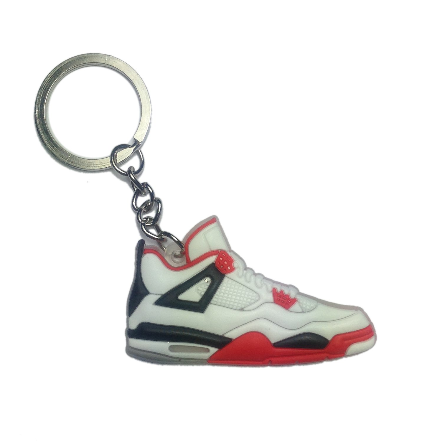Dapper AccessoriesJordan Sneaker 2D Rubber Keyring/Keychain (4 Fire Red)