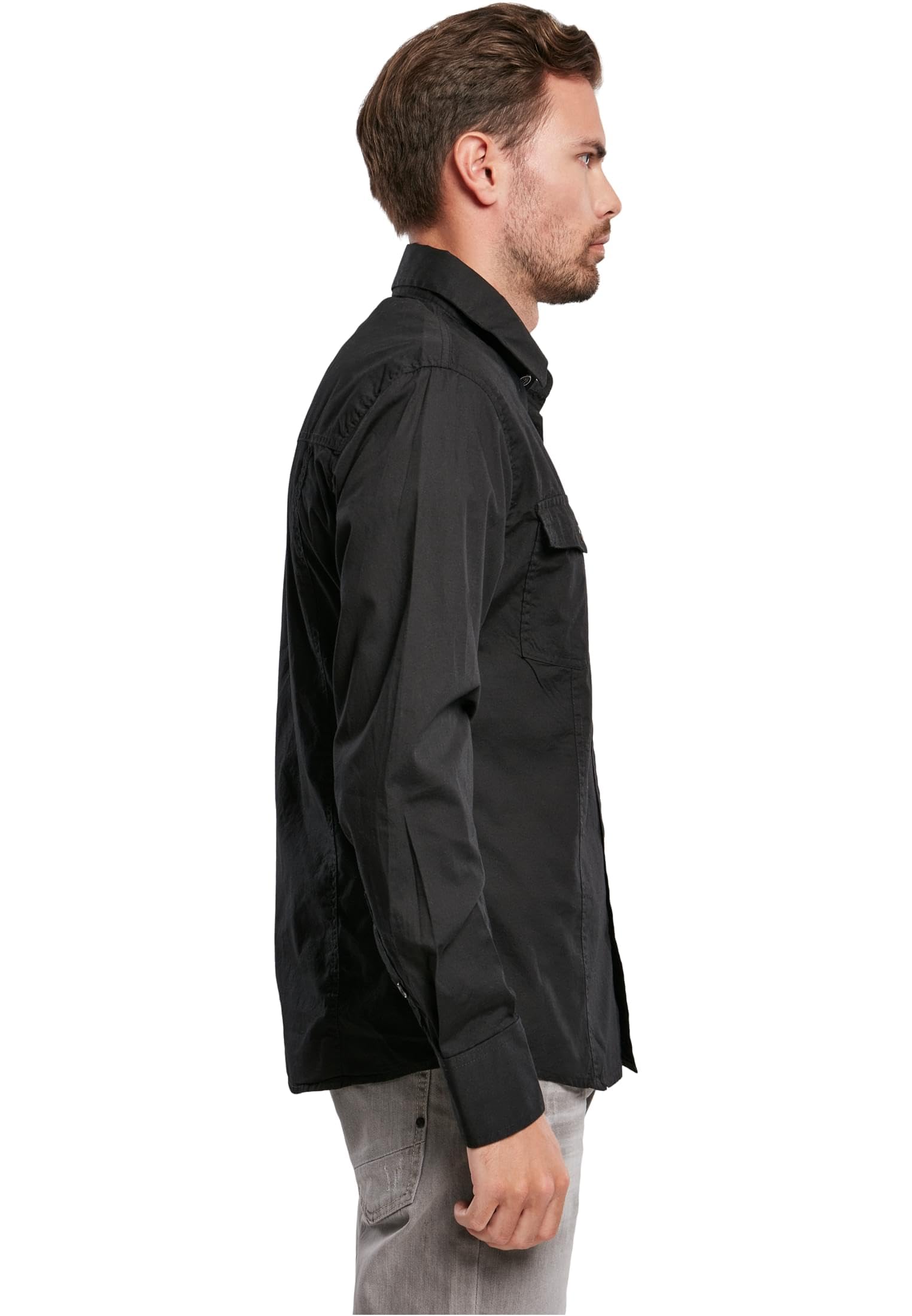 Brandit Uomo Slim Shirt Camicia da Uomo B-4005