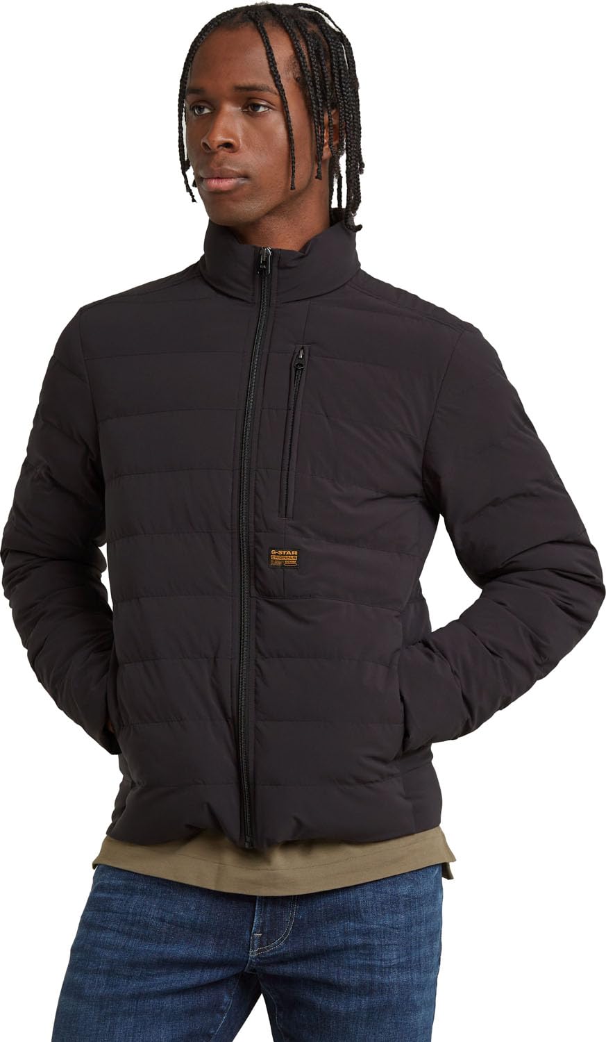 G-STAR Men's Foundation Liner Jacket, Black (dk black D24276-D518-6484), XS