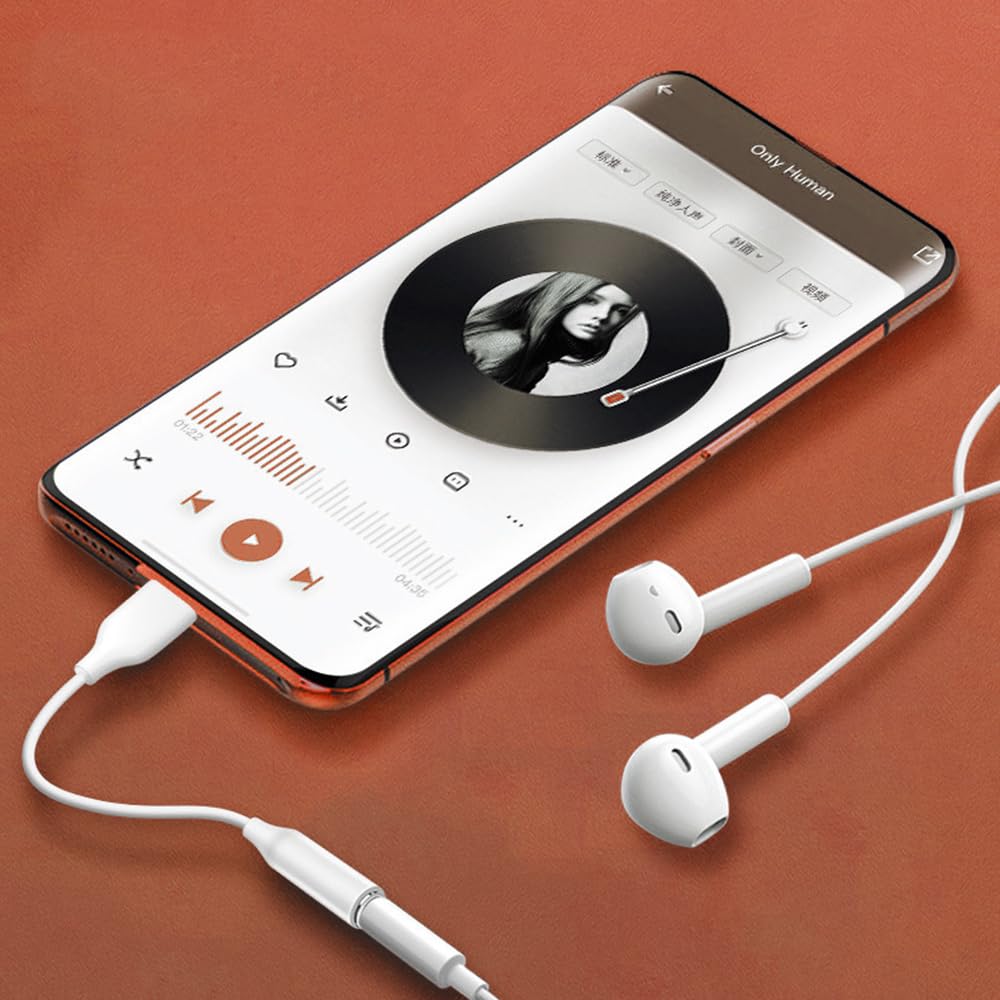 Adattatore USB C a Jack 3.5 mm per Cuffie, Compatibile con iPhone 17/16/15, Samsung Galaxy S25 S24 S23, Google Pixel, Bianco
