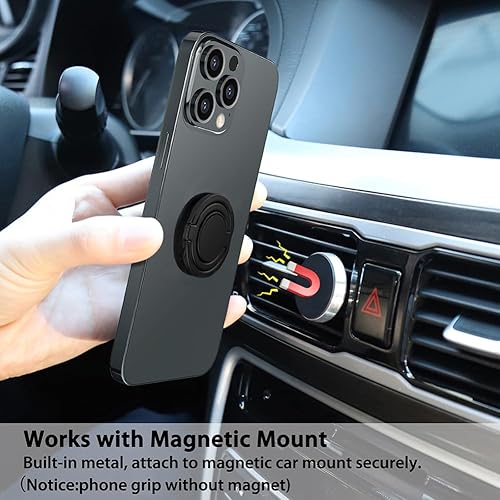 Miniatura 6 de Agarre para teléfono, soporte para anillo de teléfono, soporte de dedo plegable y ajustable, anillos de metal para teléfono celular, soporte de