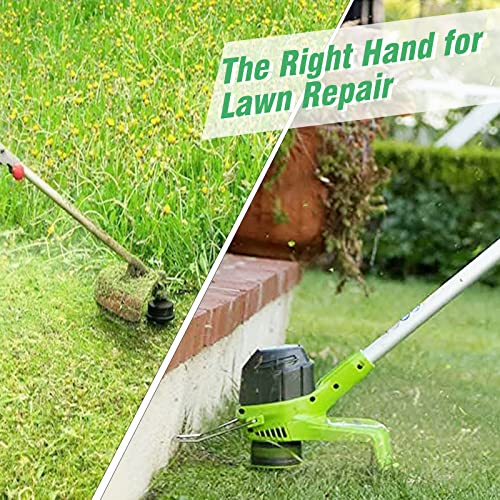 7 Pcs Dual Weed Wacker String Compatible With Greenworks String Trimmer 2101602, 2101602A, Stba40B210, St40B410, Bst4000,0.065" Line Replacement String(2900719) And Spool Cap Cover(6 Spools+1 Cap) #TOP6