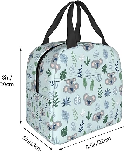Miniatura 4 de Koala - Bolsa de almuerzo aislada con diseño de dibujos animados para hombres y mujeres, reutilizable, impermeable, portátil, hielera, térmica, para