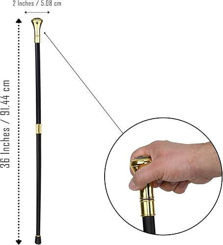 Miniatura 2 de Bastón masónico de bastón masónico para hombres, equilibrio para personas mayores, portátil, plegable, 2 piezas para estabilidad, soporte de