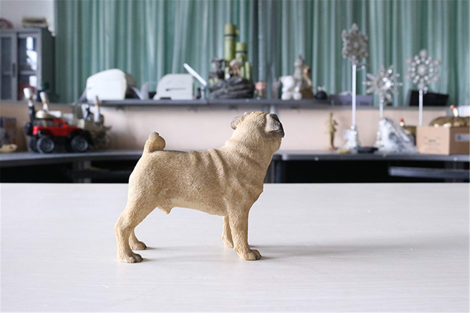 パグちゃん Amazon | JJM パグ 犬 立ち 可愛い 動物 リアル PVC プラモデル