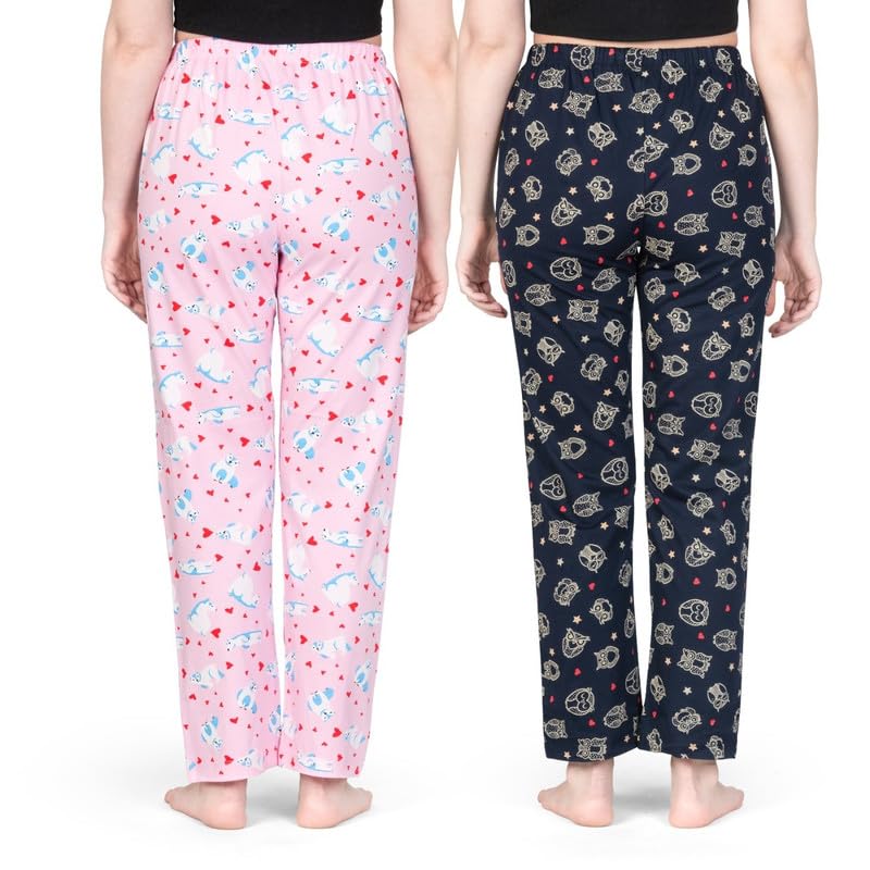 Image of Real Basics Womens Cotton All Over Print Pyjamas (Set of 2)