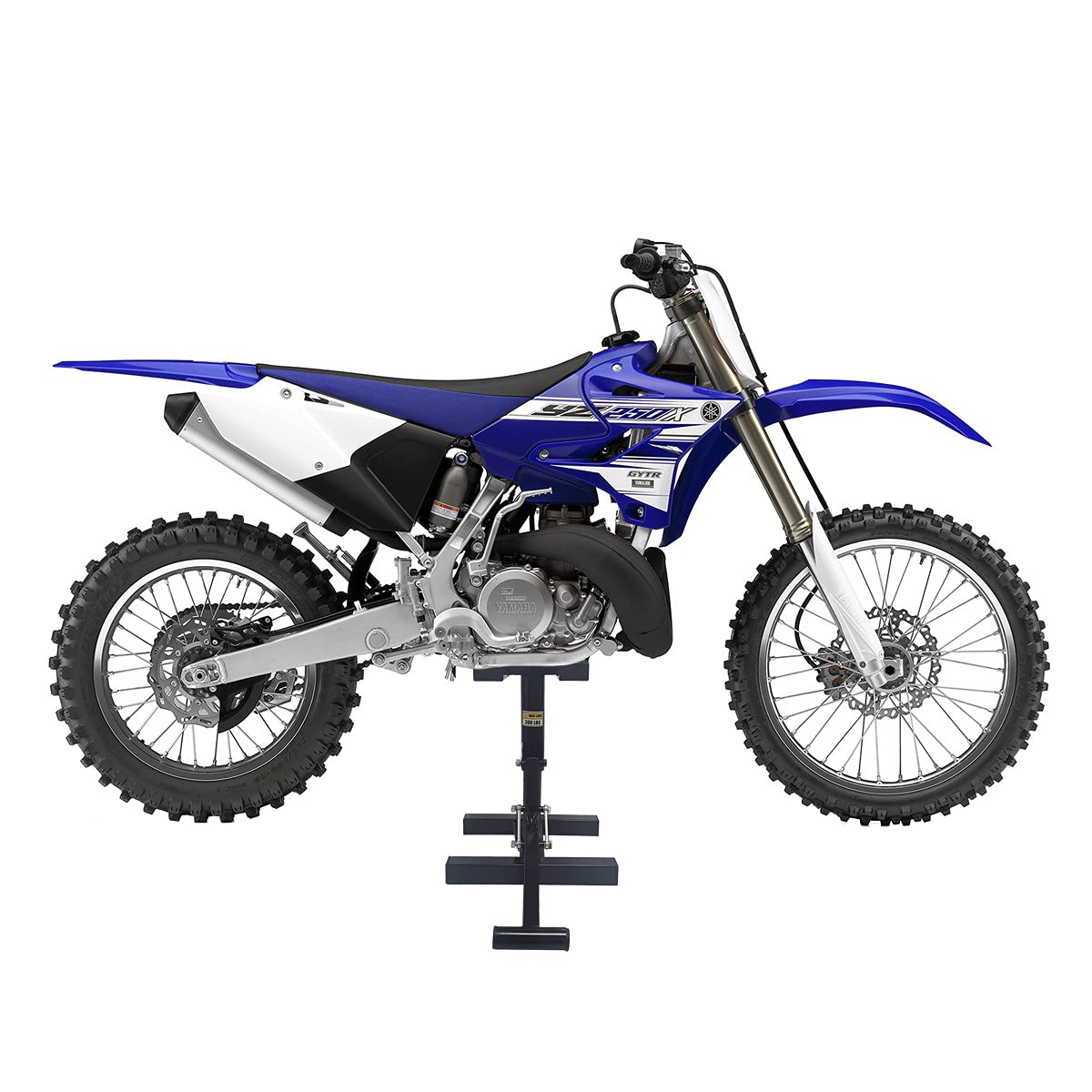 one by Camamoto cavalletto (Alza moto, colore blu Alzamoto Universale per moto da Cross, enduro, fuoristrada e trial. Dotato di leva di sollevamento manuale cod 77549833)