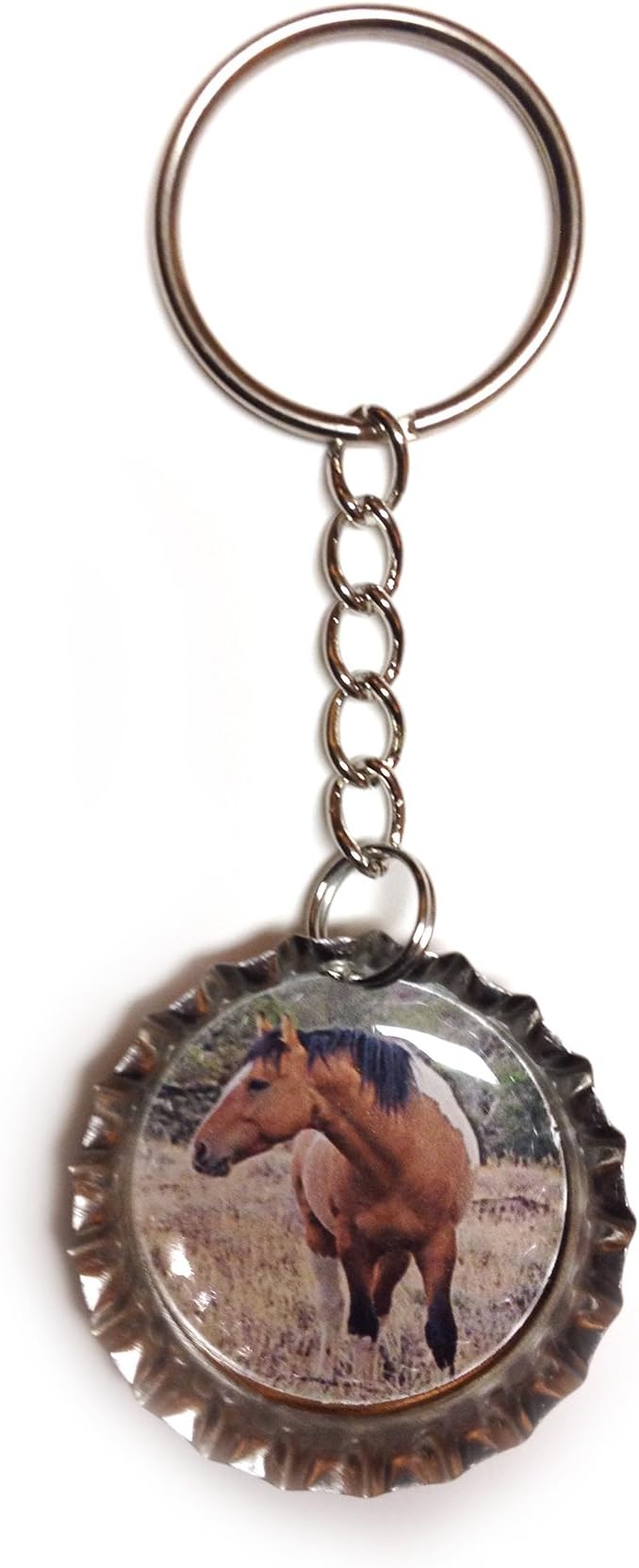 Wild Horse Bottlecap Keychain