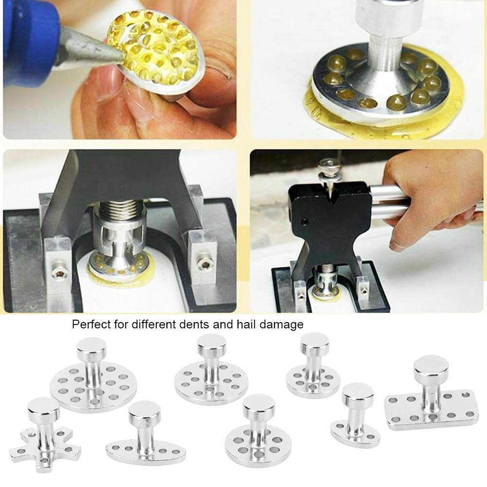 Kits de r¨¦paration sans peinture, 8pcs plaque de m¨¦tal enl¨¨vement de la dent extracteur kit de r¨¦paration outil de jardinage r¨¦paration de jardin