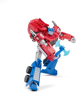 Transformers Toys EarthSpark Deluxe Class Optimus Prime Action Figure, 5-Inch, Robot Toys for Kids Ages 6 and Up