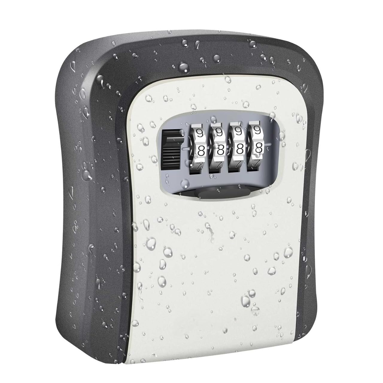 Vaijnath Fashion Lock Box, Key Lock Box Wall Mount Combination Lockbox, Portable Waterproof Key Storage Lock box for Apartment Realtor's House Keys, Warehouse Spare Key (Black & Grey)-picture-17
