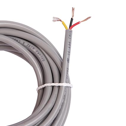 OXCORD 3 core round copper wires and cables 1mm (5 Metres) for domestic and industrial electric connections