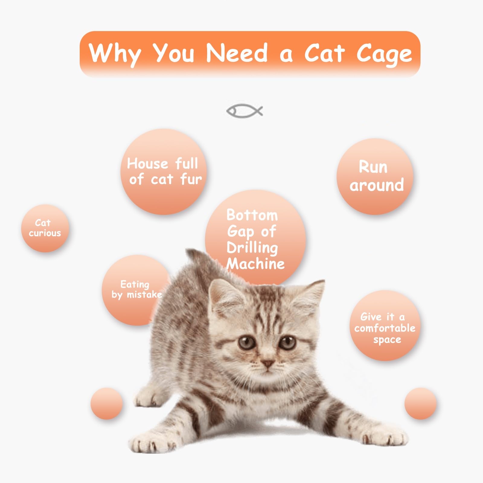 Gabbia per gatti da interno, recinto per gatti in metallo, versatile trasportino per piccoli animali, ideale per gatti, furetti e altri animali domestici, grande area di allenamento per animali