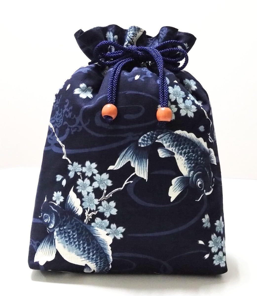 Amazon.co.jp: ヘラブナ万力入れ 巾着袋 小物入れ ハンドメイド 釣り