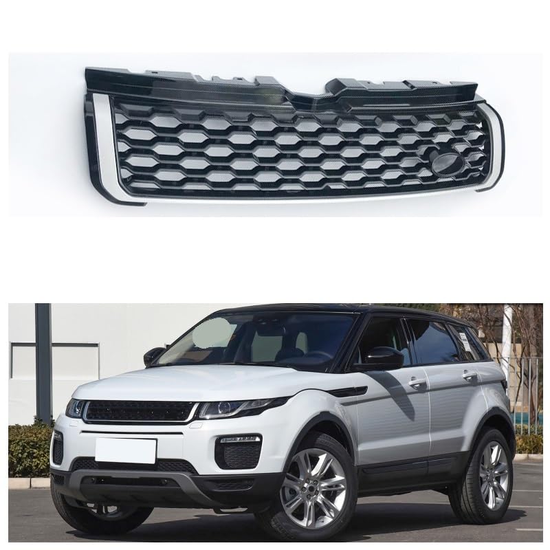 Grille calandre capot Evoque 2010-2018 pare-chocs avant supérieur central