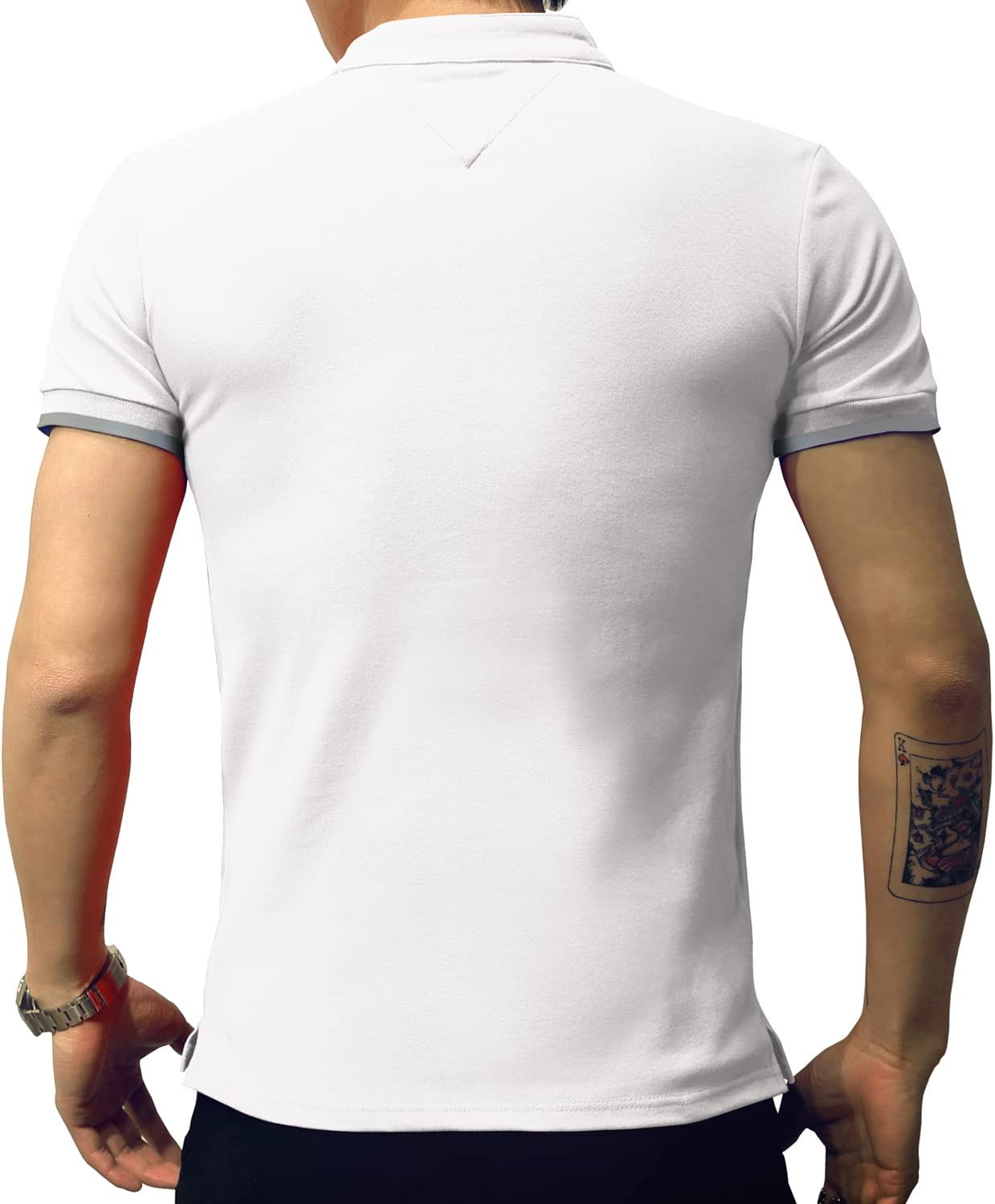 LOGEEYAR Mens Fashion Polo Henley Shirts Short/Long Sleeve Casual T-Shirts Slim Fit Cotton Polo Shirts for Men