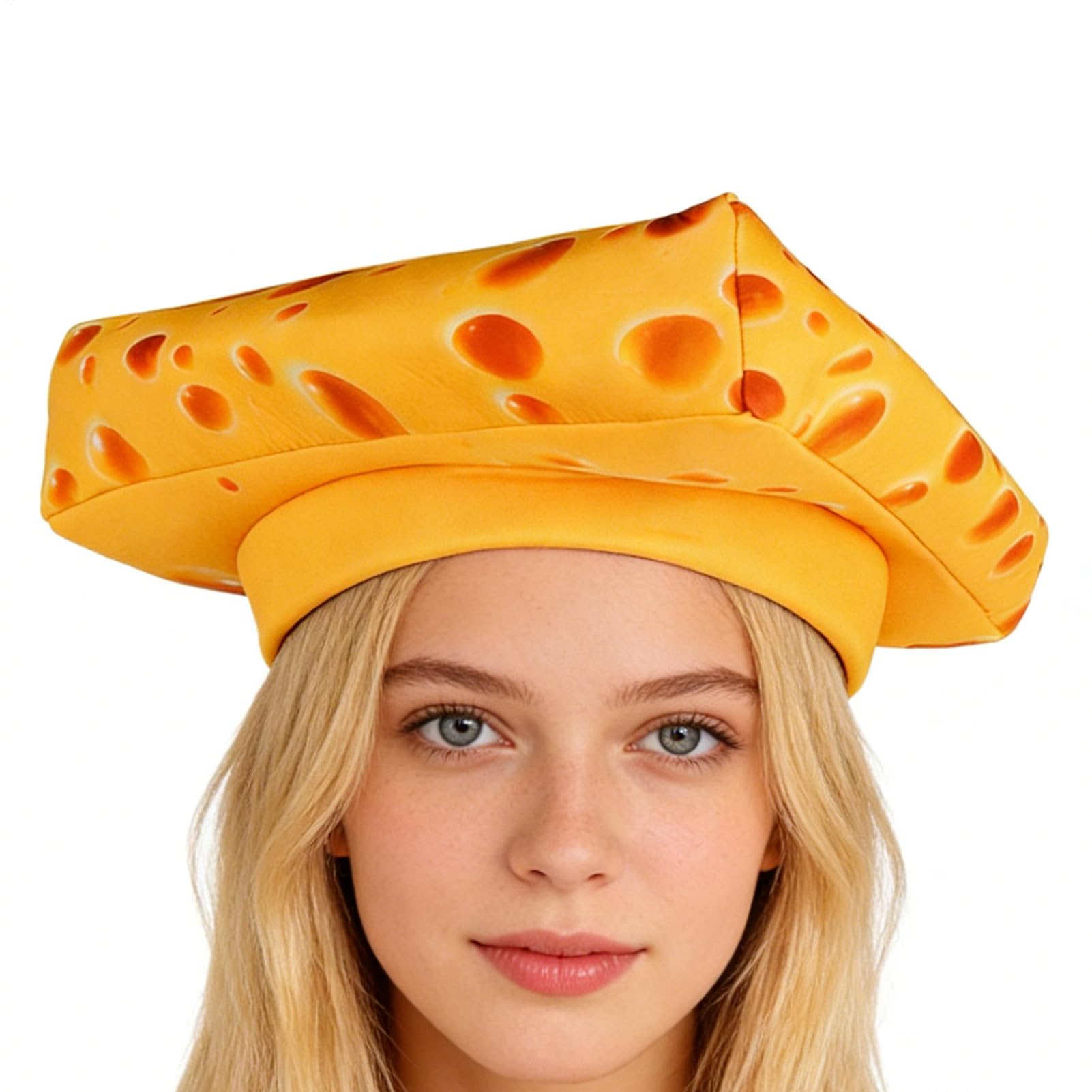 Adult Couples Cheese Hat, Fun Cheesecake Hat, Food Shape Hats, Novelty Realistic Party Supplies, For Makeup Stage Performance Cosplay Party Festival Halloween Cosplay