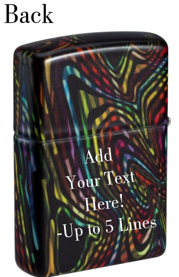 Encendedor Zippo con grabado personalizado diseño resplandor miniatura 2