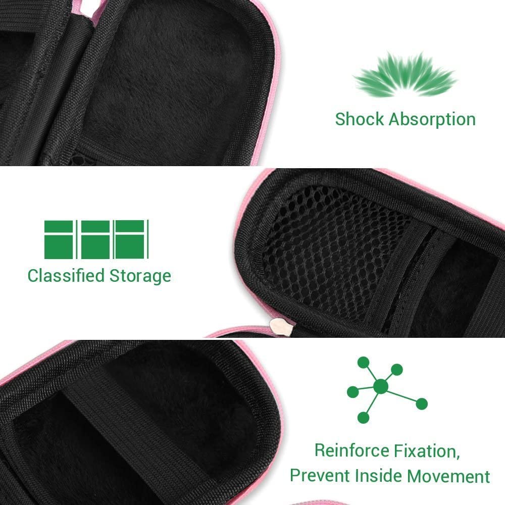 AGPTEK VR1 Duradera Cubierta Estuche para Organizar Grabadora de Voz (Rosa)