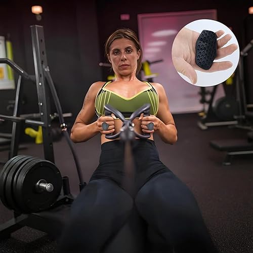 Miniatura 7 de Rypt Grip para ejercicio de culturismo, agarre de levantamiento de pesas, agarre de entrenamiento antideslizante para protección de manos, agarres