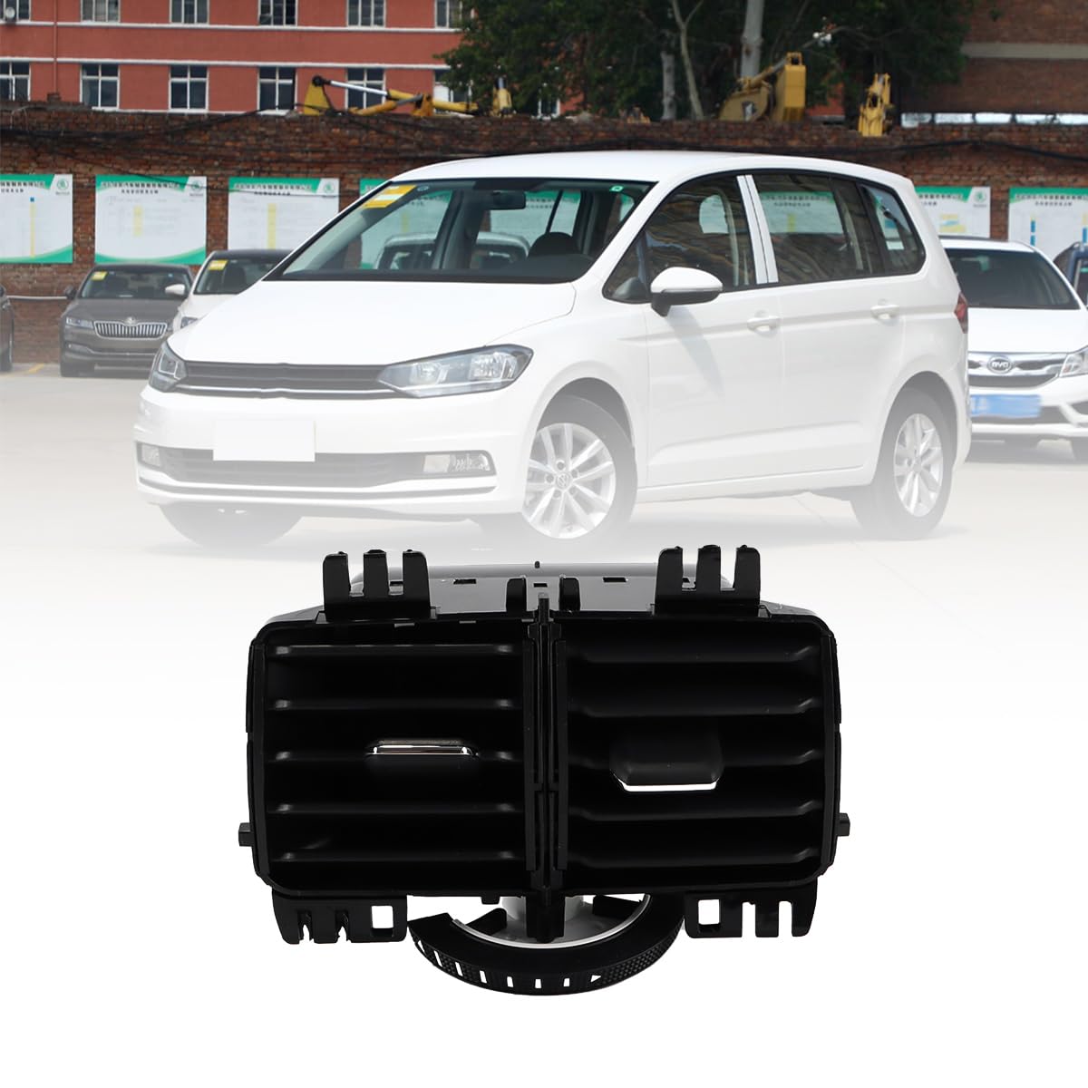 Grille d'aération centrale pour climatisation arrière - Compatible avec VW Touran 2016-2021 5TD819203 5TD864298
