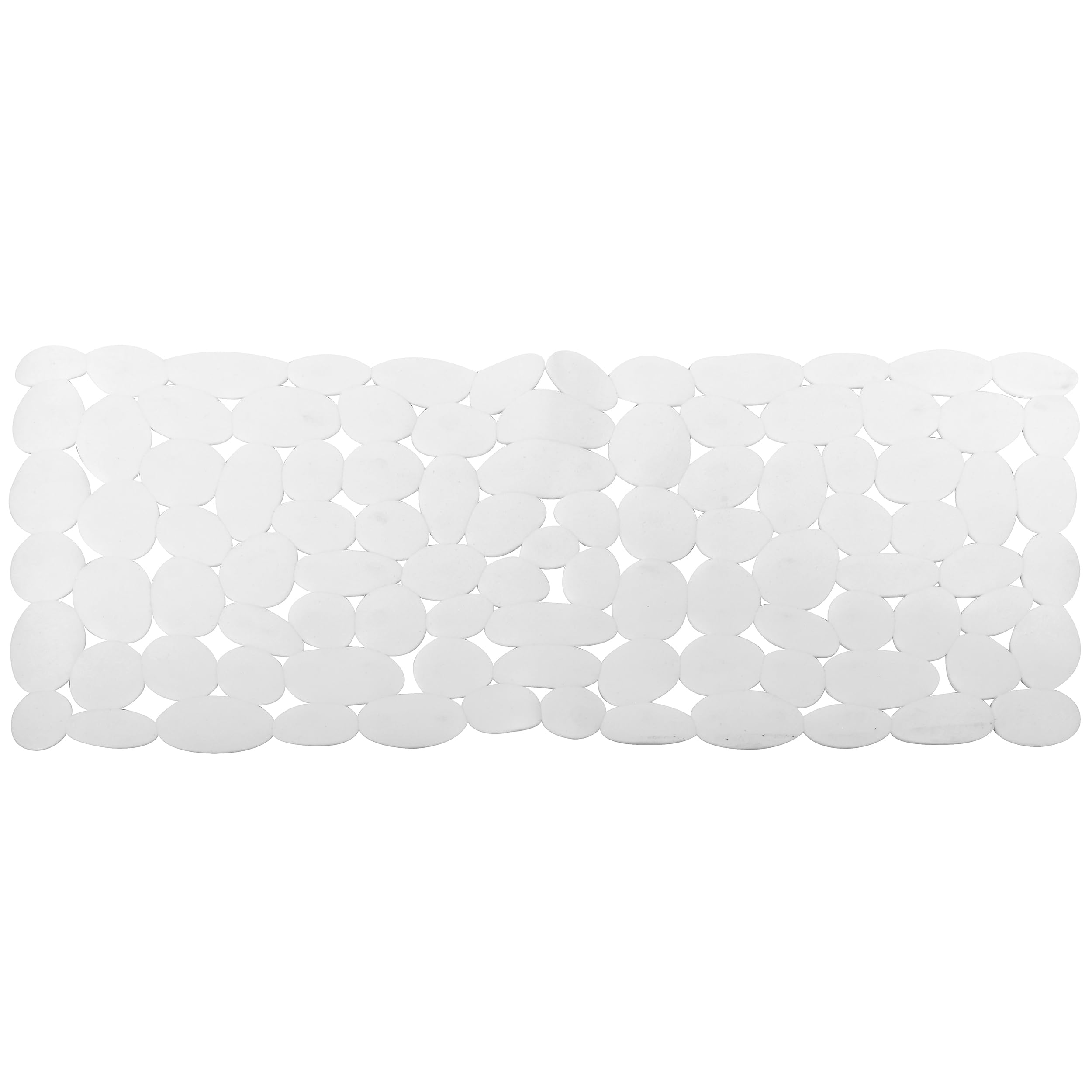 Tapis de bain blanc Spirella Marathon en PVC pour baignoire familiale