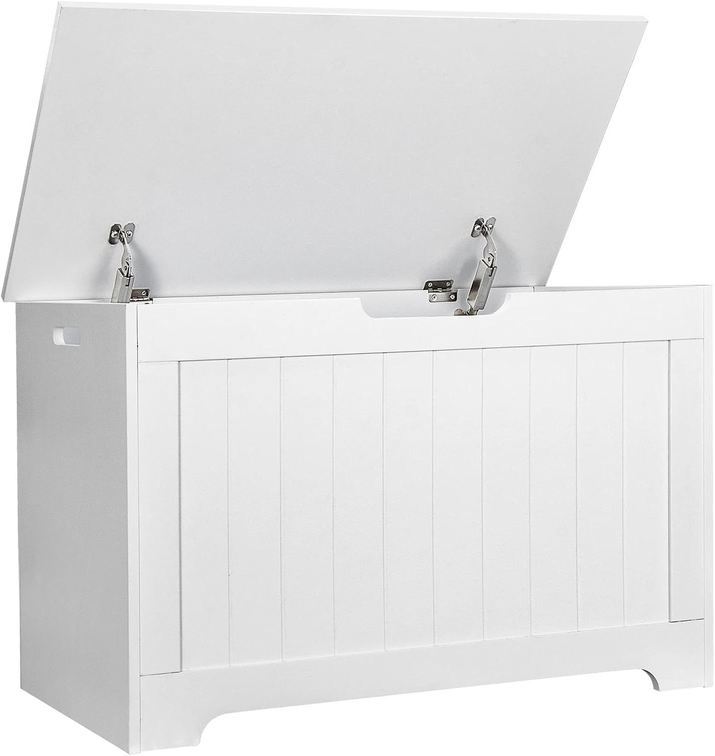 for Storage Chest 30" Storage Bench Toy Chest Box Organizer, White, Safety Hinges, 30"
