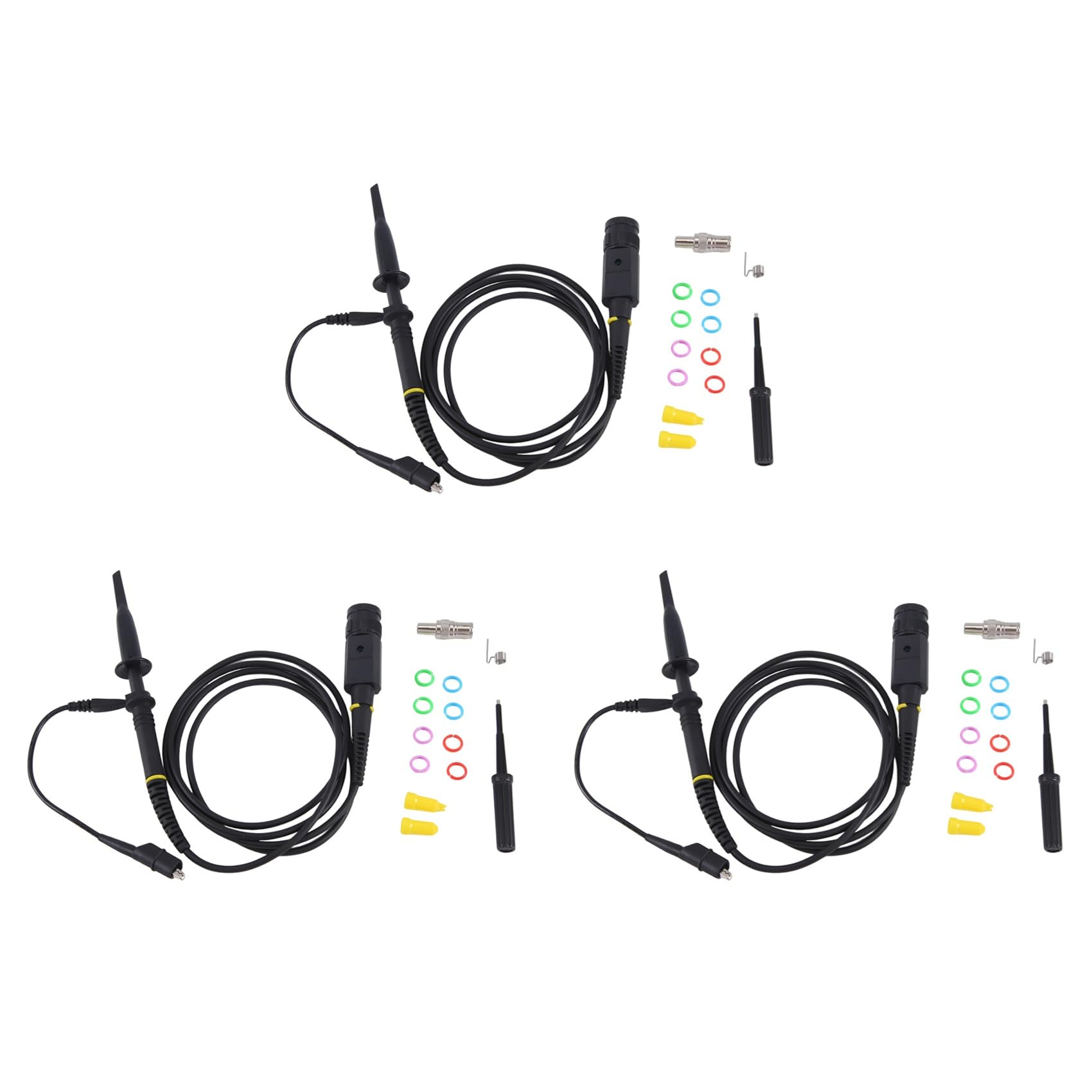 Mcnhbdgg 3X P6500B 500MHz Oscilloscope Probe 10X 300V High Test Probe 120cm for Tektronix Oscilloscope