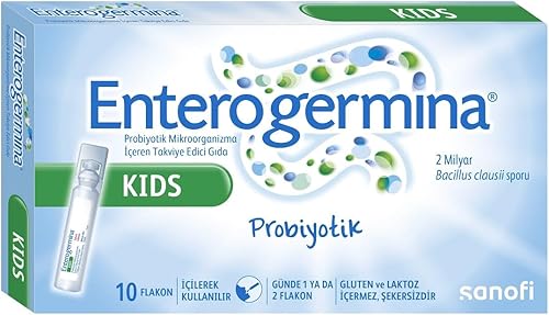 Enterogermina KIDS (10 VIALES) Bacillus Clausii Probiótico 2 mil millones de UFC/0.2 fl oz para niños (1)