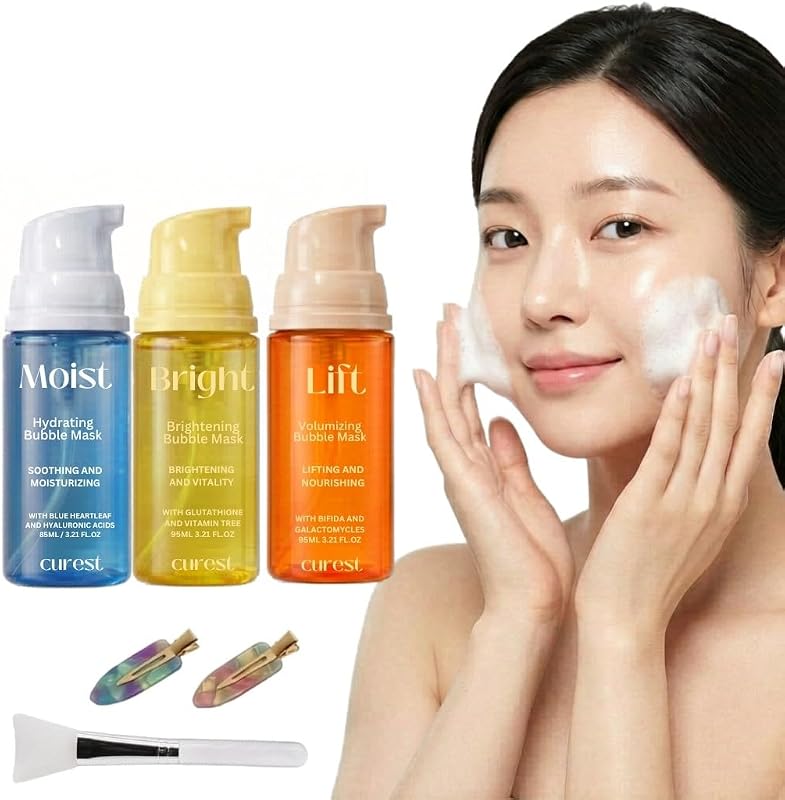 Máscara facial de microbolhas sem enxágue Beejong Curest