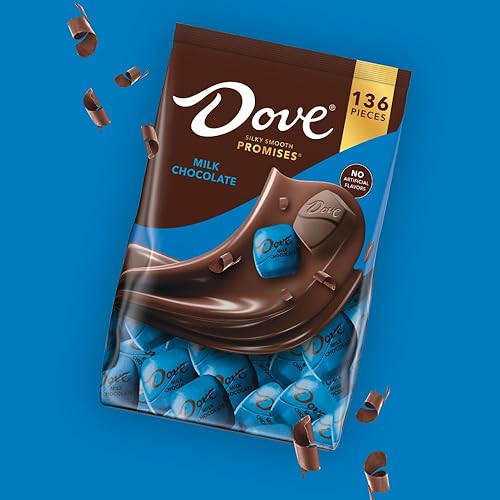 Miniatura 4 de DOVE PROMISES Milk Chocolate Candy Individually Wrapped Bulk Pack (38.09 oz, 136 Piece) Bag
