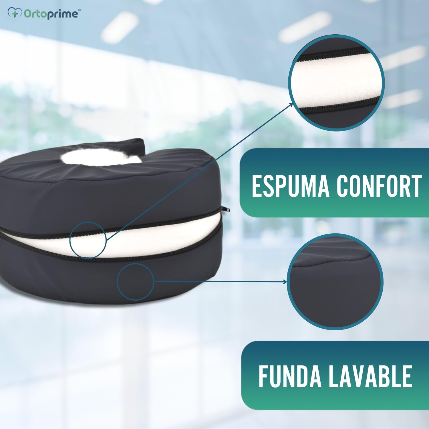 OrtoPrime PACK 2 Taloneras Antiescaras Redondas Impermeables - Protector Talones Antiescaras Ajustable al Usuario - Patucos Antiescaras Ergonómicos - Talonera ortopédica para Codo y Pies