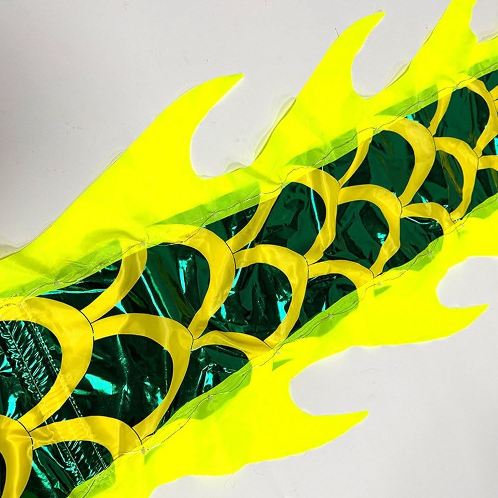Nastro Luminoso per Danza del Drago, Poi Colorati con Nastro a Forma di Drago, Divertente Accessorio per Spettacoli All'aperto con Nastro a Forma di Drago.