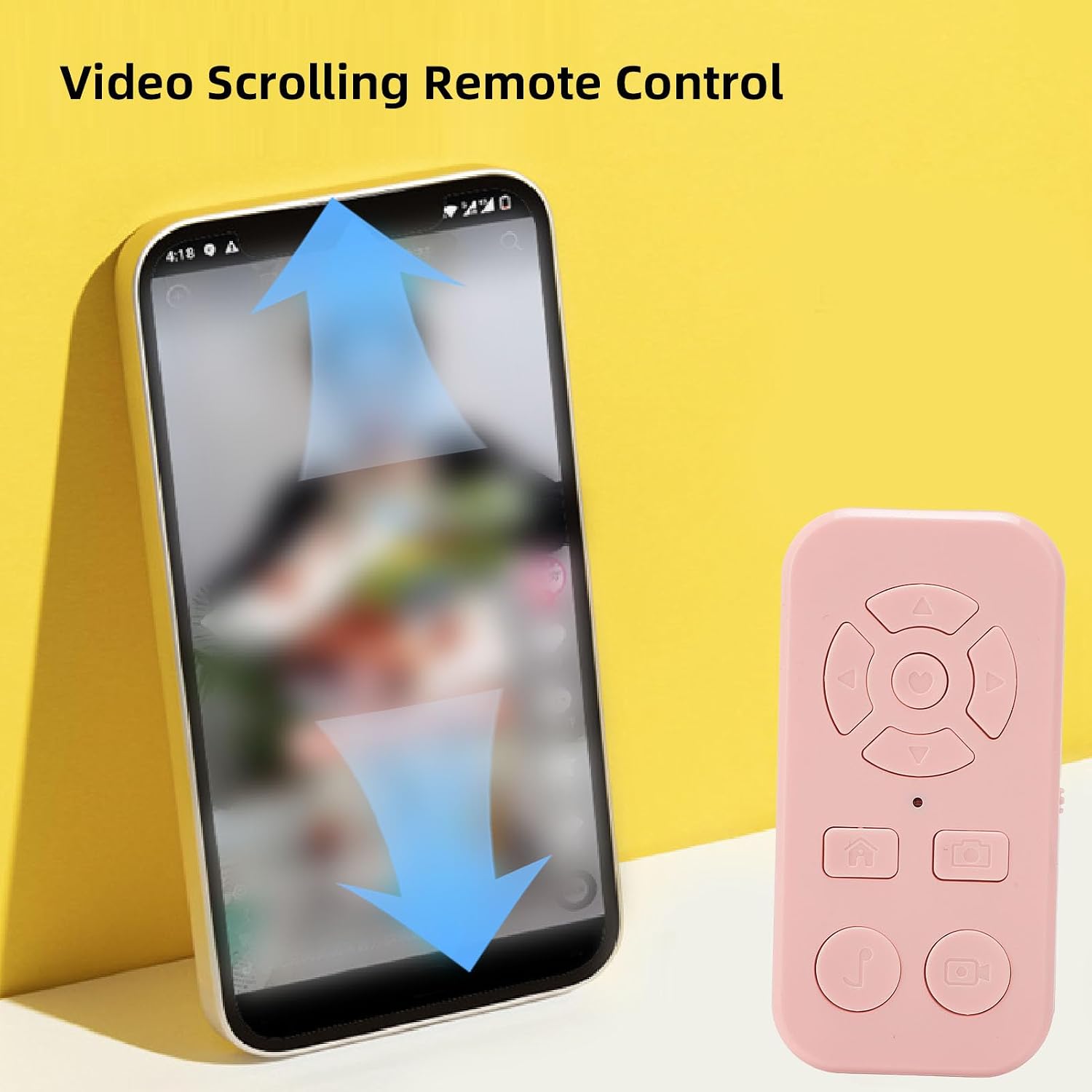 Sanpyl Phone Remote Scrolling Page Turner, Bluetooth V4.2 Camera Shutter Video Recording Remote Page Turner for Android,for iOS,Smartphone Tablet (#13)