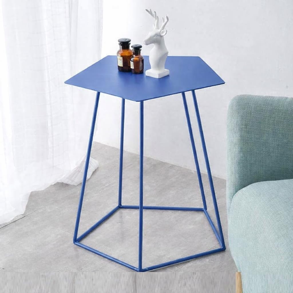 59336 Pentagon Table/Sidetable for Living Room/Bedside Table Coffee Table (Color : Blue)-image-38