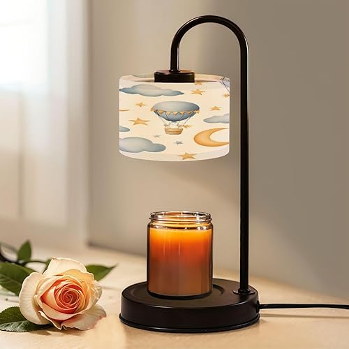 Miniatura 15 de Lámpara calentadora de velas con temporizador y atenuador, retro de los años 70, naranja, marrón, rosa, beige, 60s y 70, estilo retro, calentador de